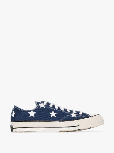 Shop Converse Chuck 70 Archive Print Low Top Sneakers In Blue