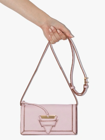 Shop Loewe Pink Barcelona Mini Leather Cross Body Bag