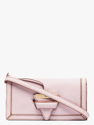 Shop Loewe Pink Barcelona Mini Leather Cross Body Bag