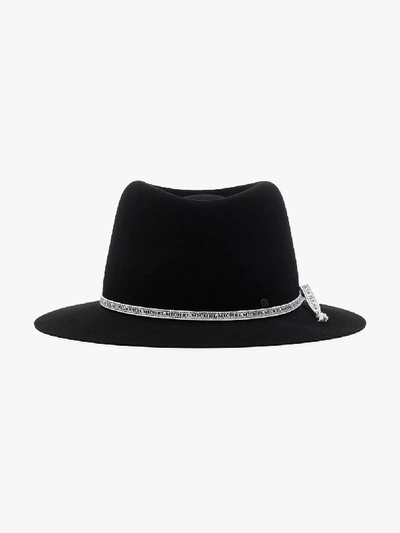 Shop Maison Michel Black Andre Wool Felt Fedora Hat