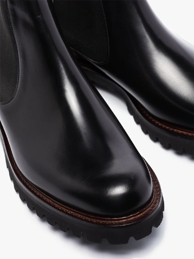 Shop Church's Black Cornwood Leather Chelsea Boots