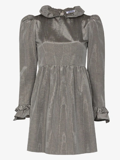 Shop Batsheva Prairie Mini Dress In Silver