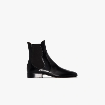 Shop Chloé Black Leather Chelsea Boots