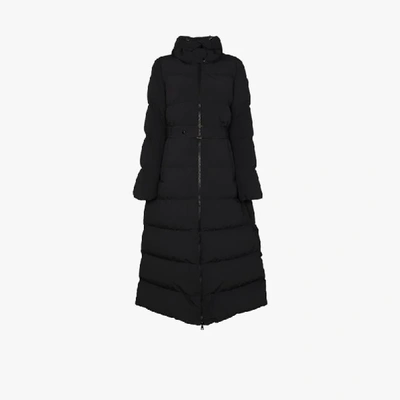 Shop Moncler Coelo Hooded Puffer Coat In Black