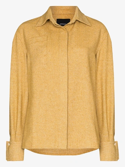 Shop Anouki Tweed Shirt In Neutrals