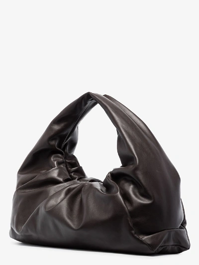 Shop Bottega Veneta Brown The Shoulder Pouch Large Leather Bag