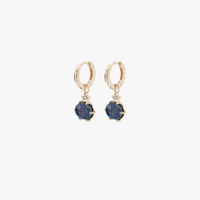 Shop Andrea Fohrman 14k Yellow Gold Opal Diamond Drop Earrings