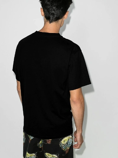 Shop Aries No Problemo Printed Cotton T-shirt In Black