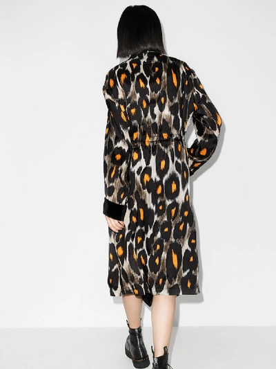 Shop R13 Leopard Print Robe In Brown