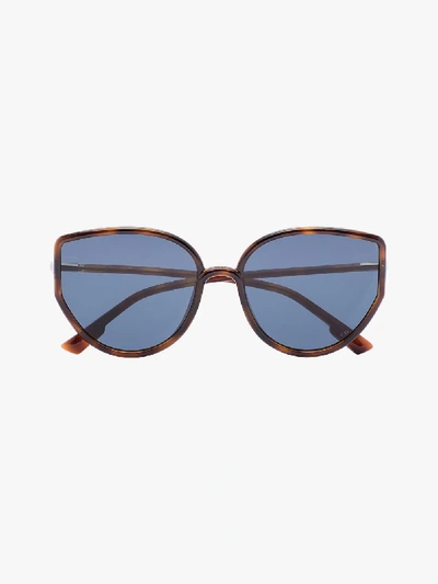 Shop Dior Brown Sostellaire4 Sunglasses