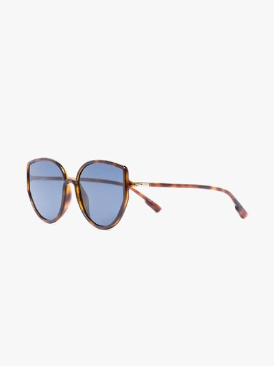 Shop Dior Brown Sostellaire4 Sunglasses