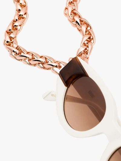 Shop Frame Chain Gold-plated Glasses Chain In Pink