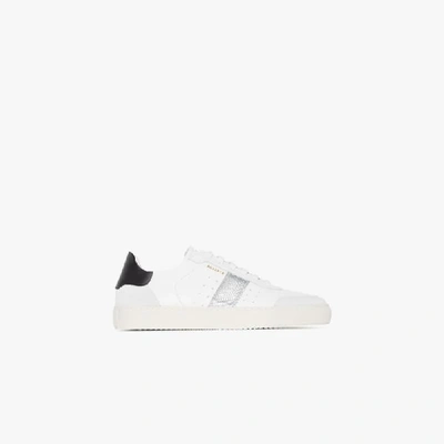 Shop Axel Arigato And Black Dunk 2.0 Leather Sneakers In White
