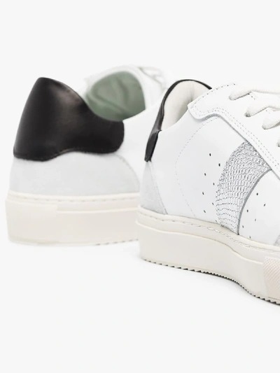 Shop Axel Arigato And Black Dunk 2.0 Leather Sneakers In White