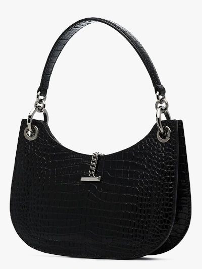 Shop Jimmy Choo Small Varenne Shoulder Bag In Black