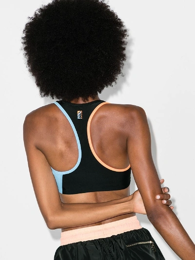 Shop P.e Nation Aerial Drop Sports Bra In Black