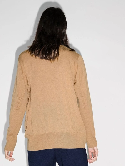 Shop Stella Mccartney Virgin Wool Sweater In Brown