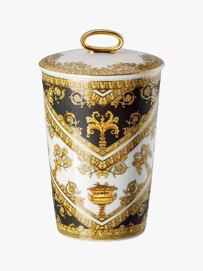 Shop Versace Multicoloured I Love Baroque Candle In Yellow