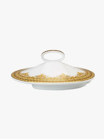 Versace Multicoloured Baroque Rhapsody Porcelain Teapot In Yellow