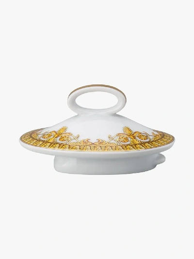Shop Versace Multicoloured Baroque Rhapsody Porcelain Teapot In Yellow