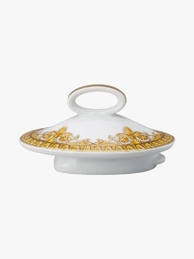 Versace Multicoloured Baroque Rhapsody Porcelain Teapot In Yellow