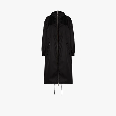 Shop Prada Gabardine-regenmantel In Black