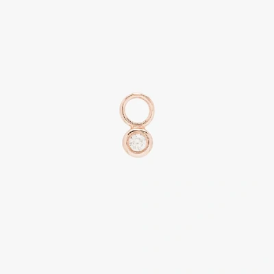 Roxanne First 14kt Rose Gold Diamond Single Charm In Rose Gold