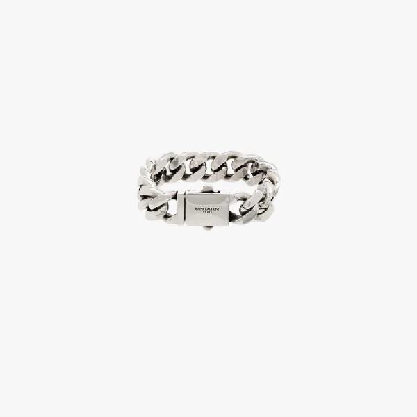 Saint Laurent curb-chain bracelet - Silver