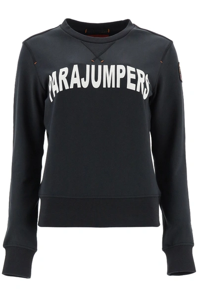 Shop Parajumpers Bianca Sweatshirt With Logo In Black (black)