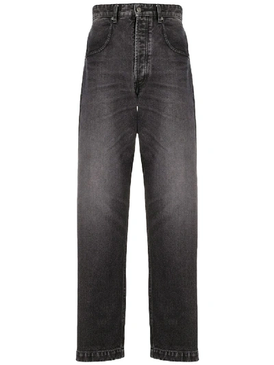 Shop Ami Alexandre Mattiussi Wide-leg Jeans In Black