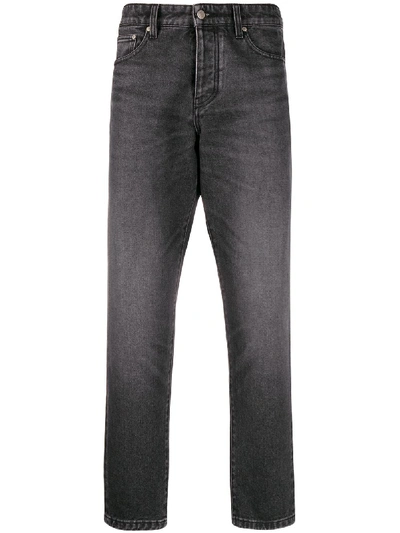 Shop Ami Alexandre Mattiussi Straight Fit Jeans In Black