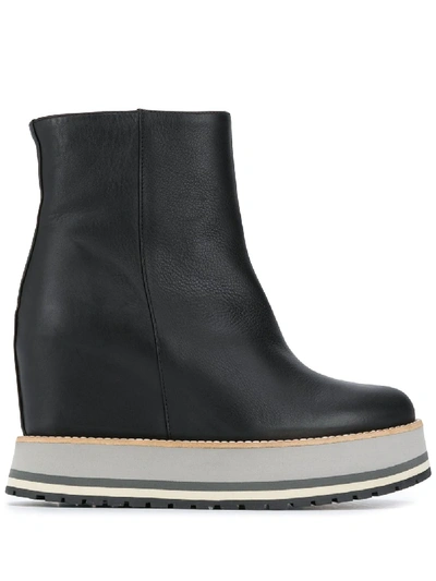 Shop Paloma Barceló Wedge Ankle Boots In Black