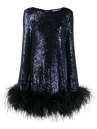 Shop Nervi Ines Sequin Embellished Dress In Blue