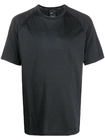 Nike Round Neck T-shirt In Black