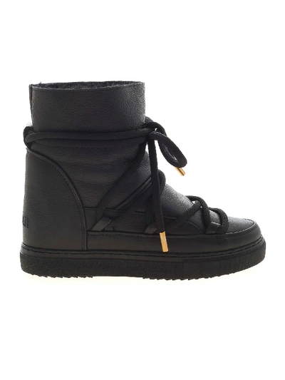 Shop Inuikii Sneakers Leather Ankle Boot In Black