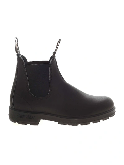 Shop Blundstone Chelsea Black Ankle Boots With Elasticated Inserts