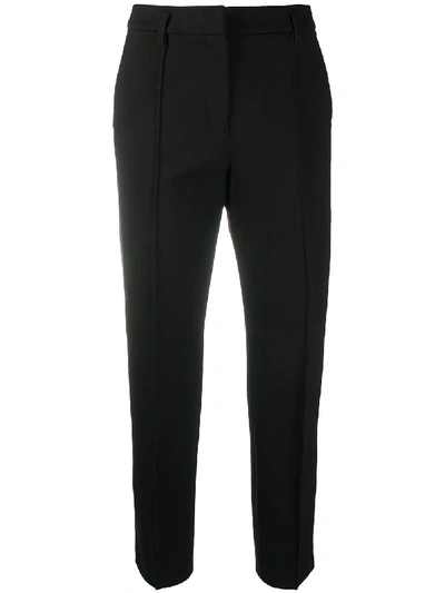Shop Dorothee Schumacher Cropped Tailored Trousers In Black