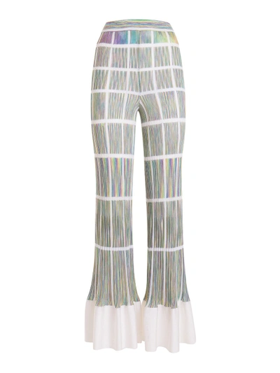 Shop Missoni Multicoloured Patterned Flared Pants