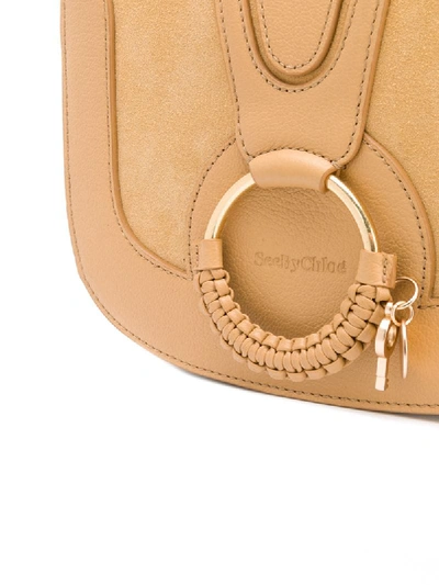 Shop See By Chloé Woven Ring Cross Body Bag In Brown