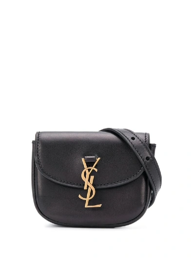 Shop Saint Laurent Kaia Belt Bag In Black