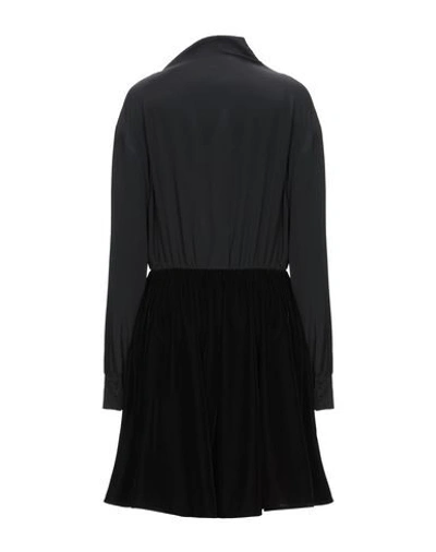 Shop Sportmax Code Woman Short Dress Black Size 10 Acetate, Silk, Polyester