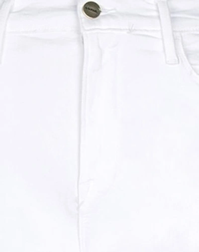 Frame Woman Pants White Size 27 Cotton, Recycled Cotton, Polyester In White