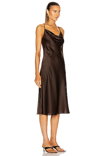 Shop Andamane Delfini Midi Dress In Brown