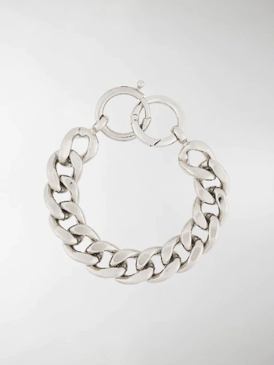 Shop Mm6 Maison Margiela Chunky Chain Bracelet In Silver