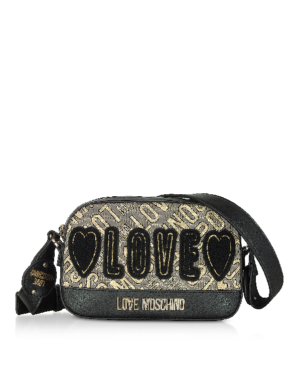 love moschino canvas cross body bag