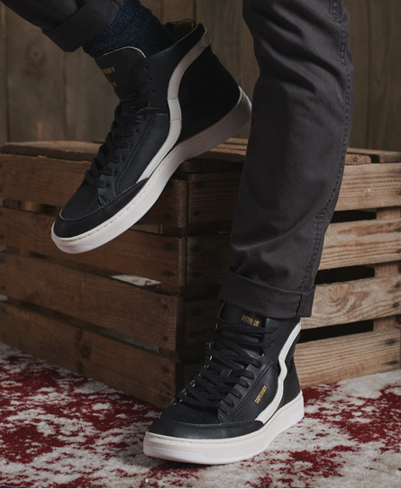 superdry high top trainers