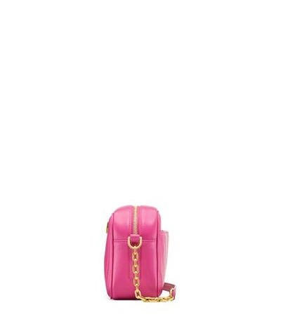 Shop Stuart Weitzman The Reana Quilted In Peonia Hot Pink Smooth Nappa