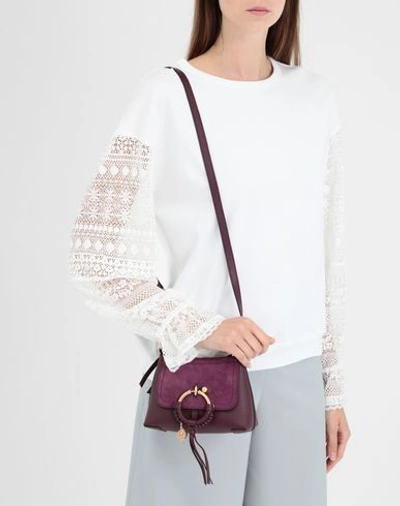 Shop See By Chloé Cross-body Bags In Purple