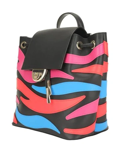Shop Cavalli Class Backpack & Fanny Pack In Black