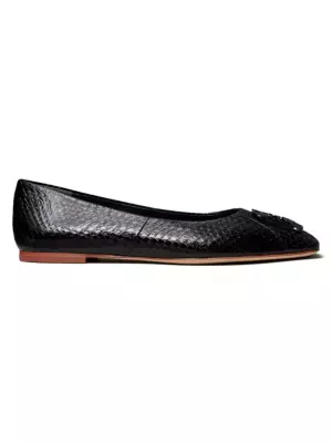 tory burch snakeskin ballet flats
